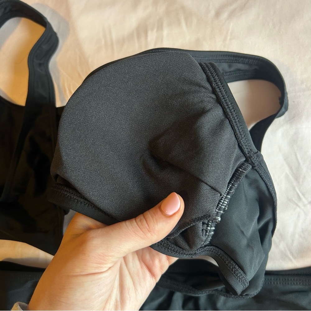Cupshe Black Mid-Rise Bikini – Size Medium - Picture 3 of 3